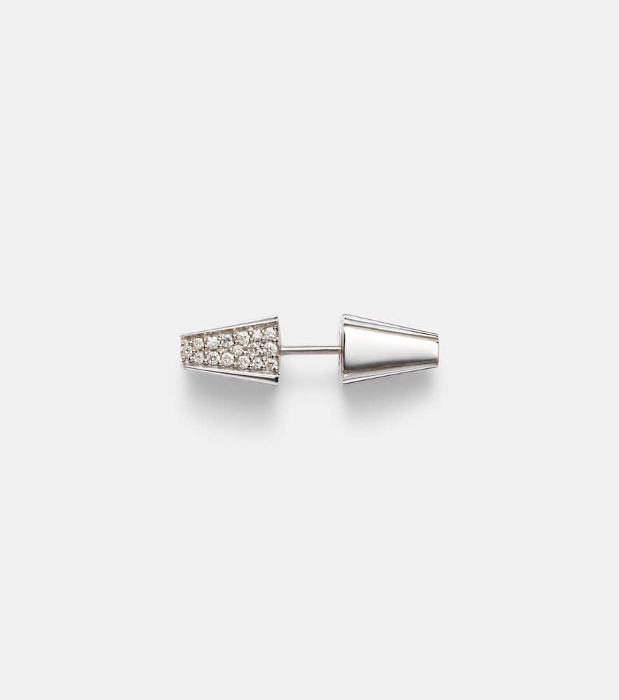Eéra 18kt white gold single earring with diamonds