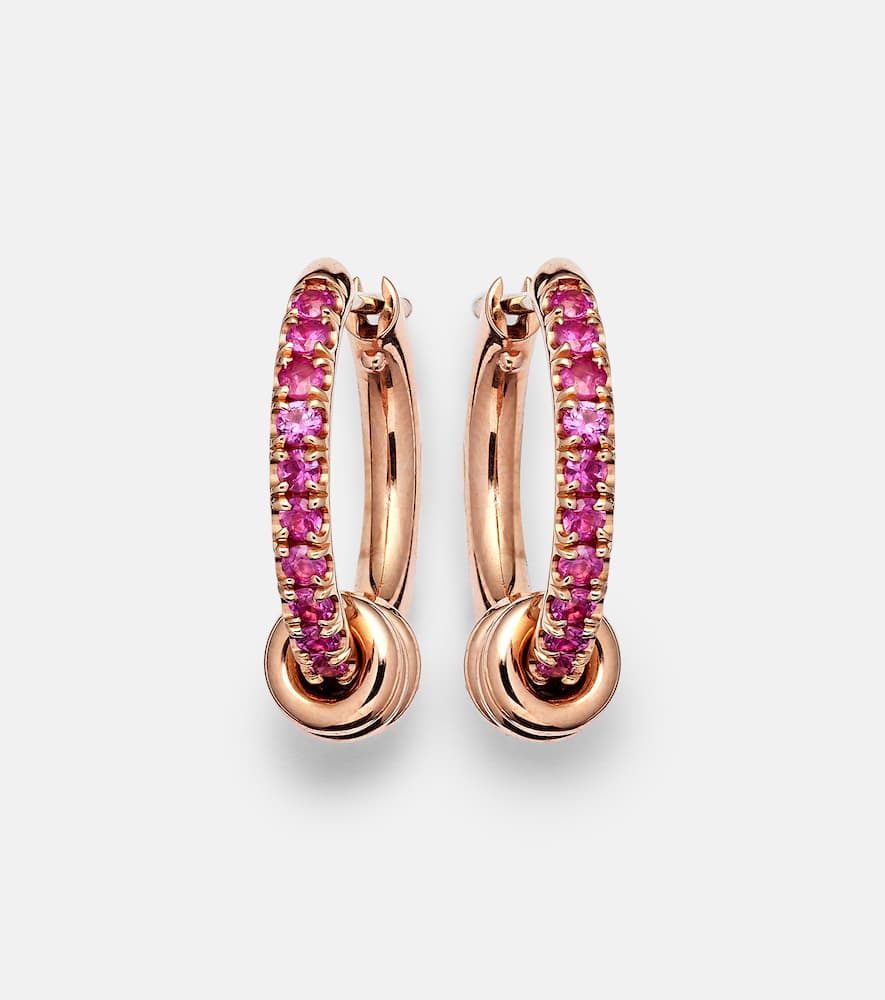 Ara 18kt rose gold earrings with sapphires