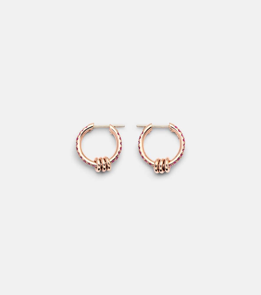 Ara 18kt rose gold earrings with sapphires