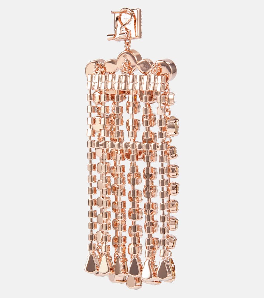 Rockstud crystal-embellished earrings