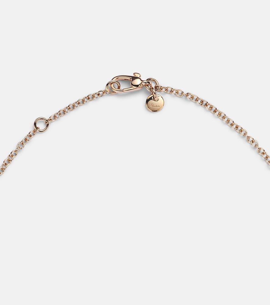 Nudo 18kt rose and white gold necklace with topaz, mother-of-pearl, and diamonds