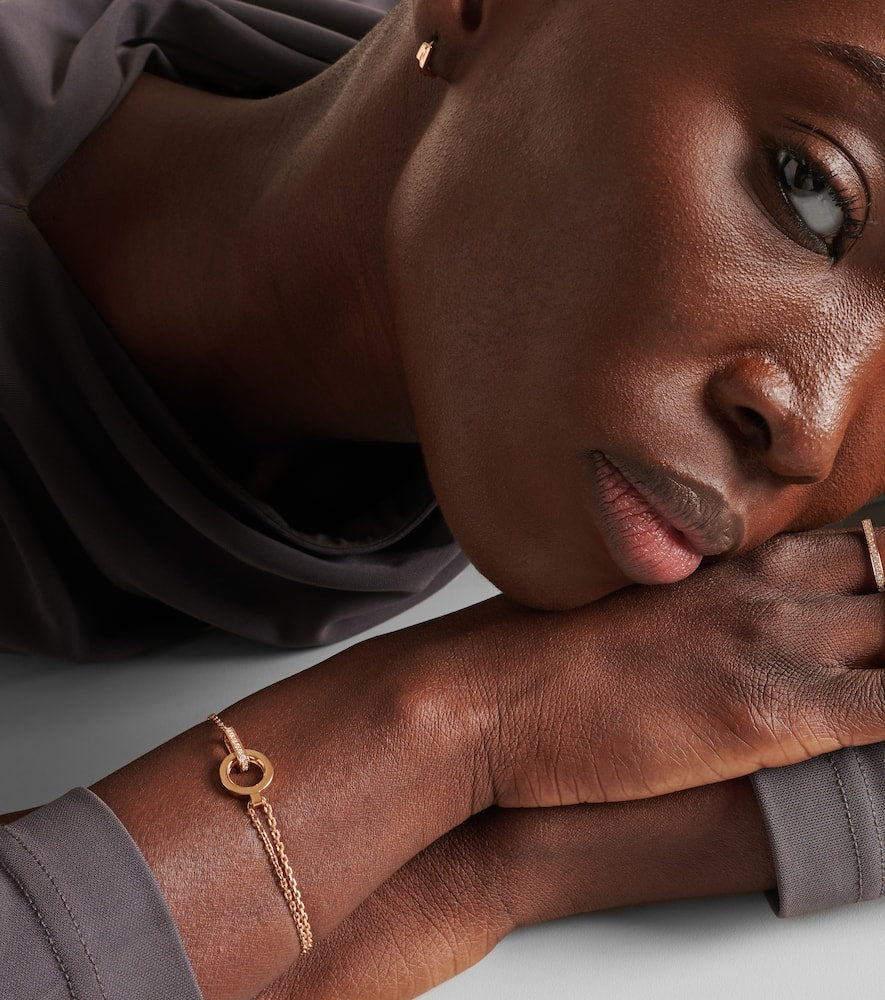 Berbere 18kt rose gold bracelet with diamonds