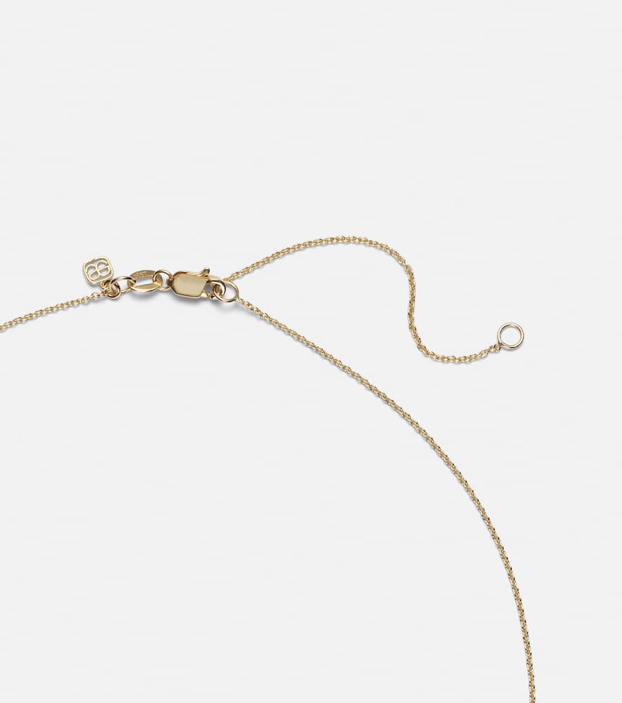 Evil Eye 14kt gold and diamond necklace
