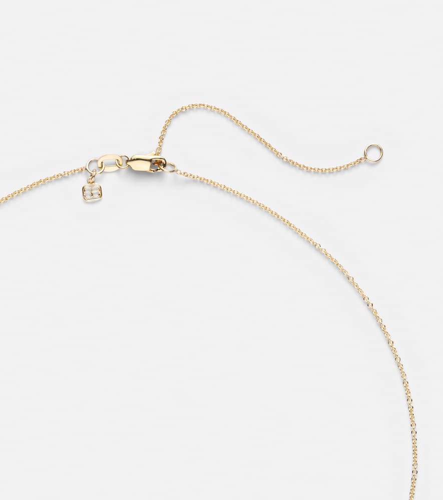 14kt gold necklace with diamonds