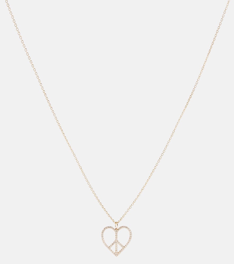 14kt gold necklace with diamonds