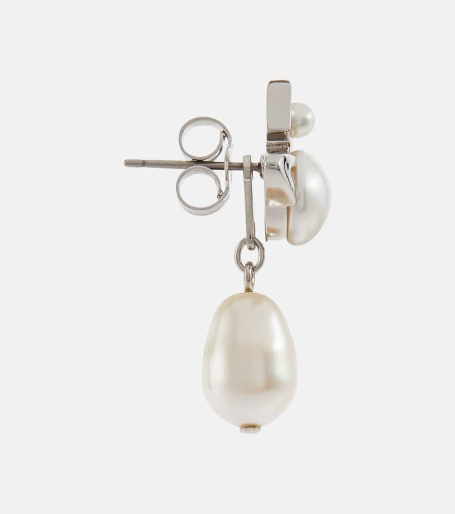 Inass faux pearl drop earrings