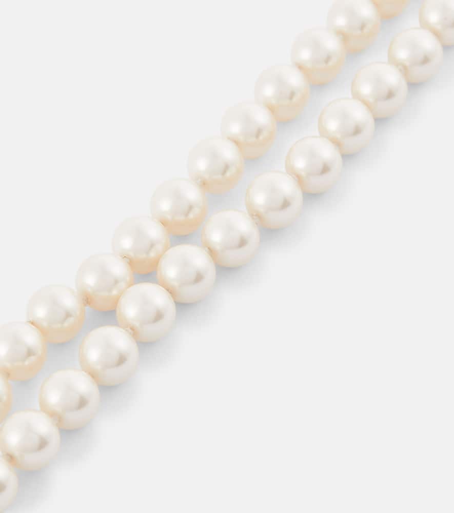 Graziella embellished faux pearl bracelet