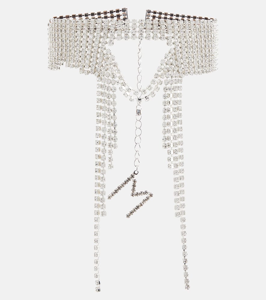Crystal-embellished choker