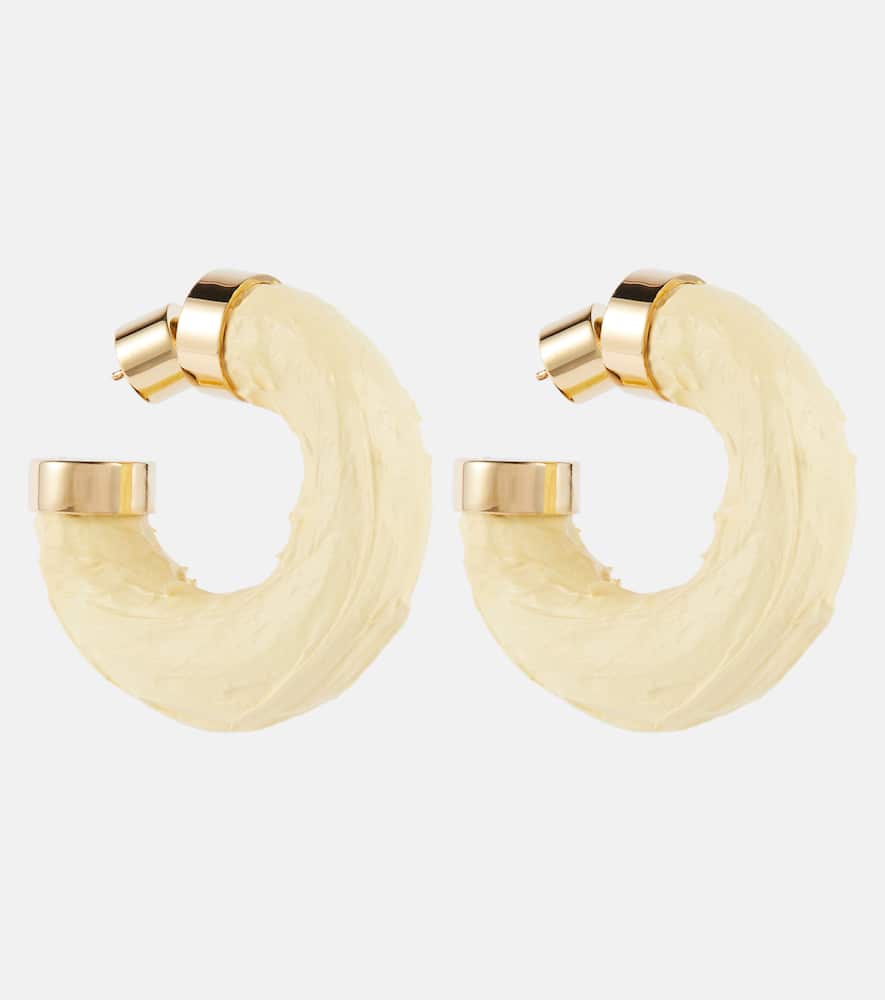 Trompe-ll'œoeil hoop earrings