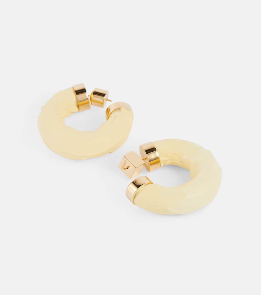 Trompe-ll'œoeil hoop earrings