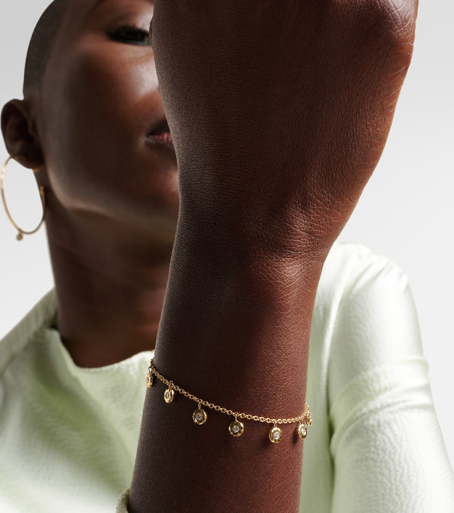 Nesting Gem 18kt gold bracelet with diamonds