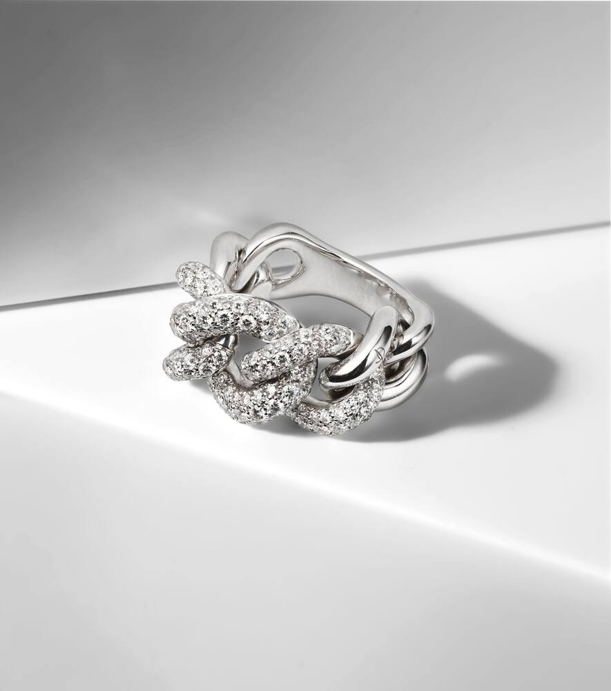 Catene 18kt white gold ring with diamonds