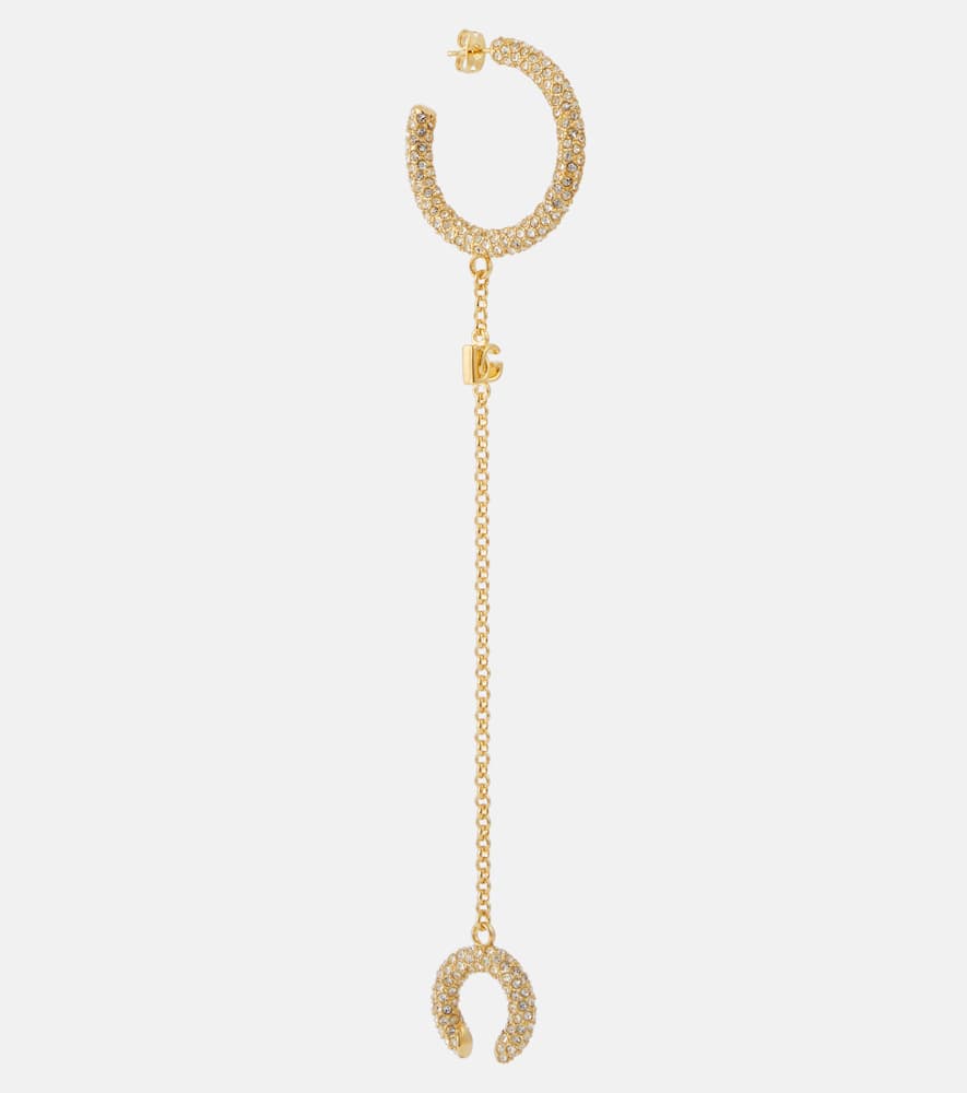 Crystal-embellished single earring