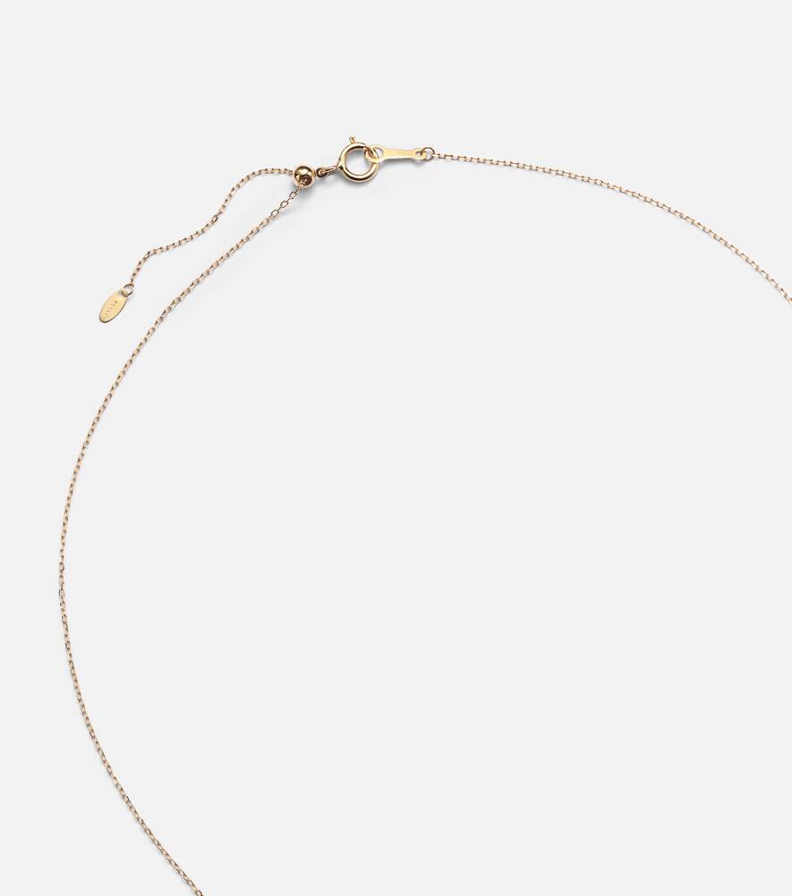 Persée Cancer 18kt gold necklace with diamonds