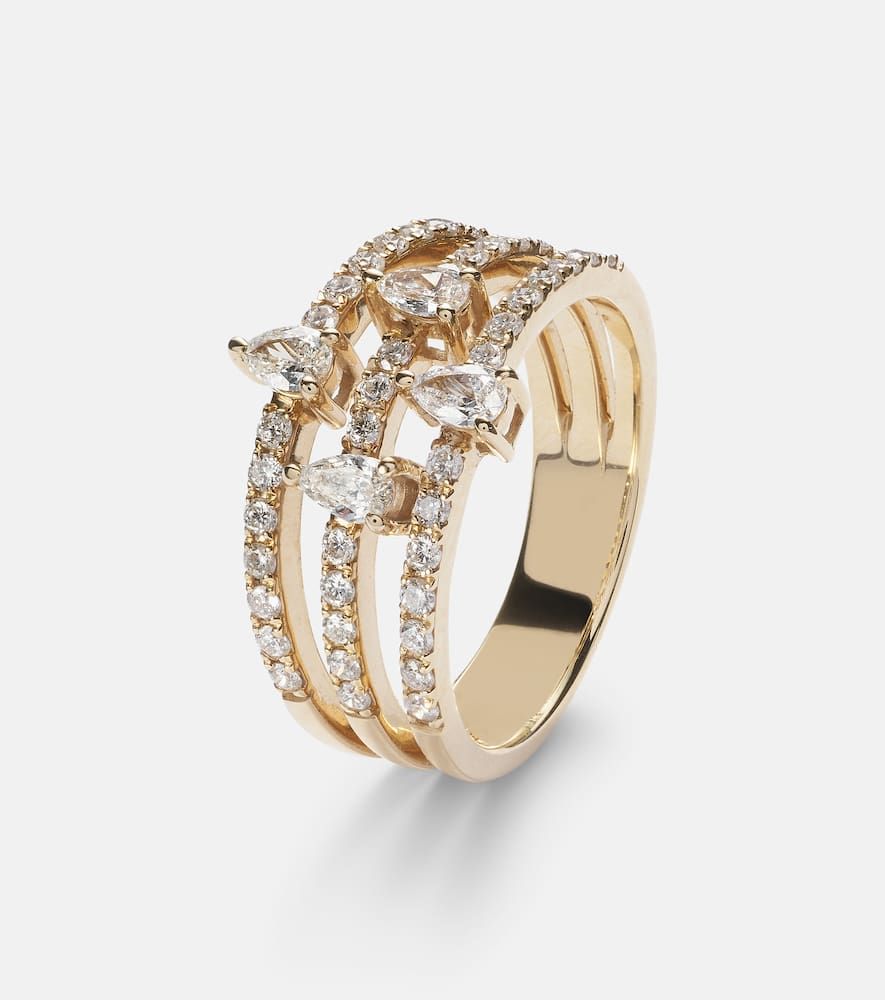 Persée Héra 18kt gold ring with diamonds