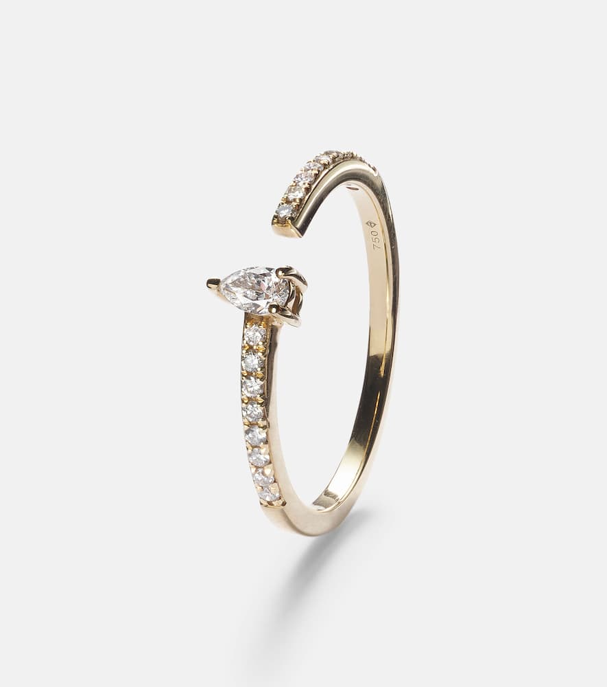 Persée Héra 18kt gold ring with diamonds
