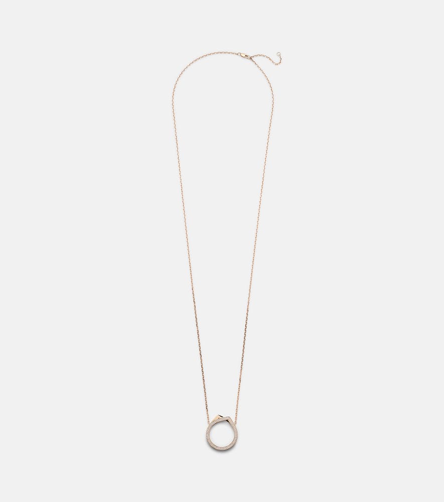 Antifer 18kt rose gold necklace with diamonds
