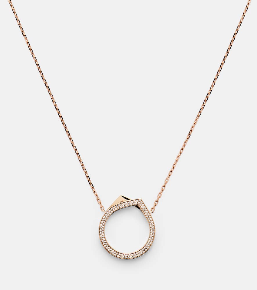 Antifer 18kt rose gold necklace with diamonds