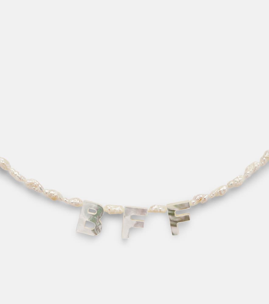 BFF 9kt gold necklace with mother of pearl
