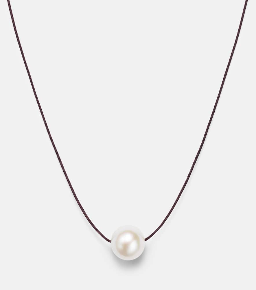 Emilie sterling silver choker with freshwater pearl