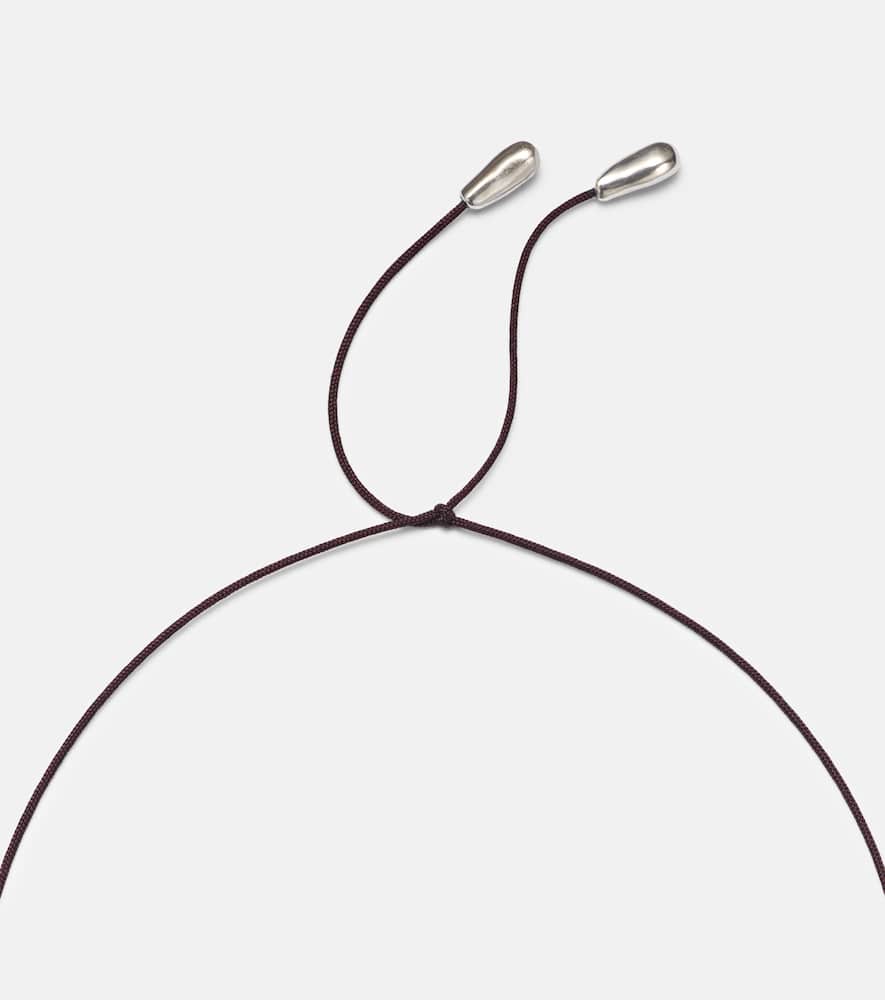 Emilie sterling silver choker with freshwater pearl