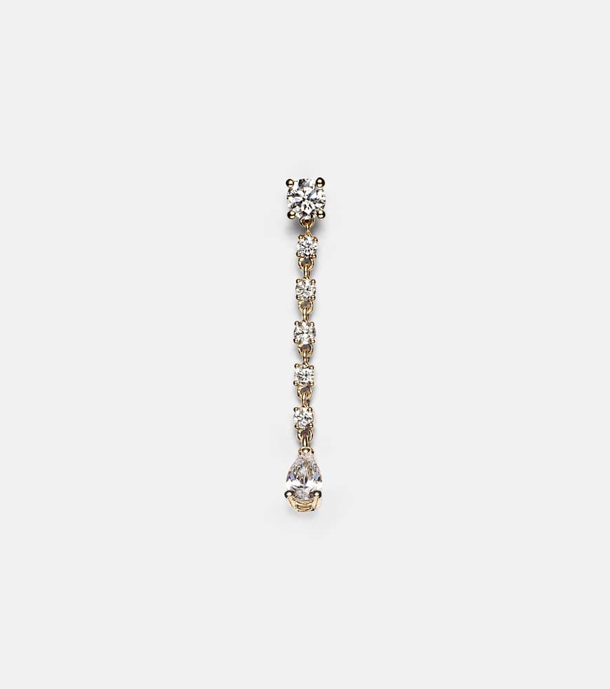 Olivia 18kt gold single earring with diamonds