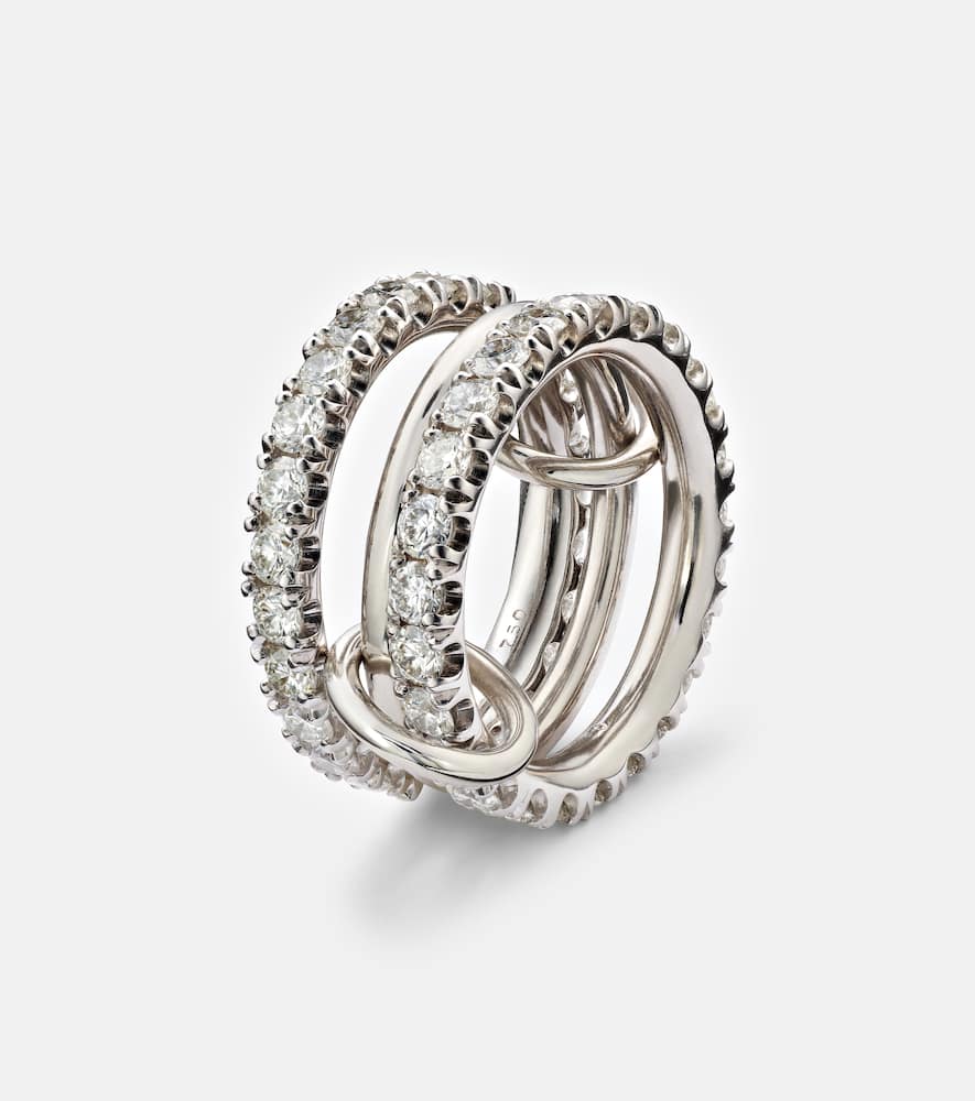 Juno 18kt white gold ring with diamonds