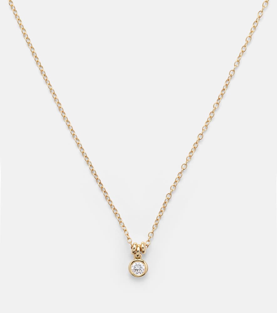 Amirah 18kt gold necklace with diamonds