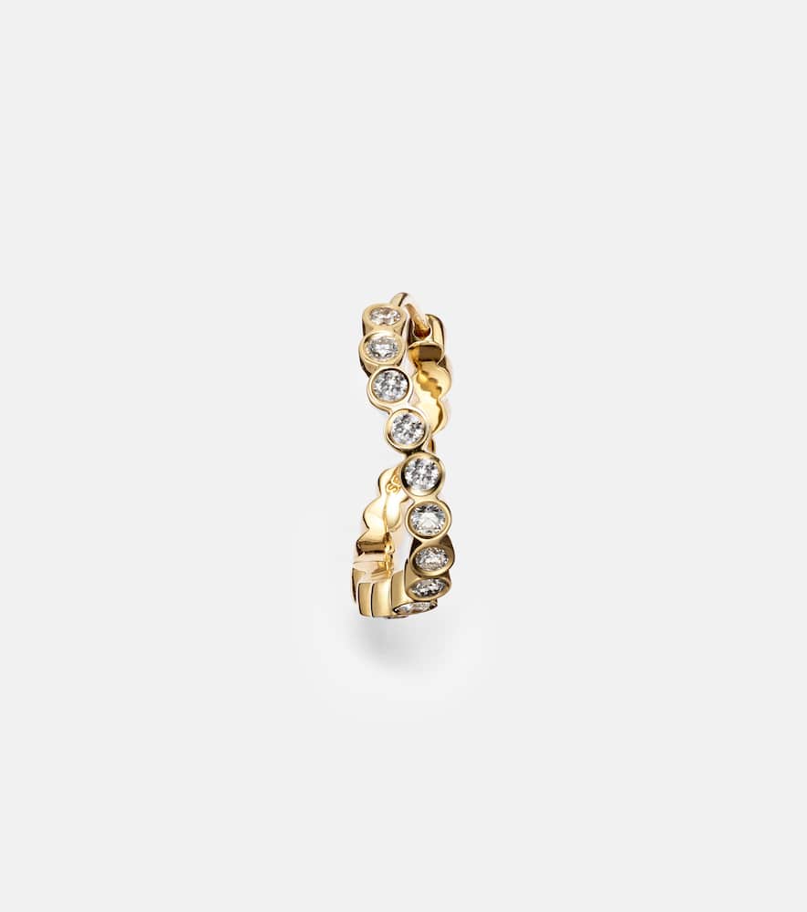 Courant 18kt gold single earring with diamonds