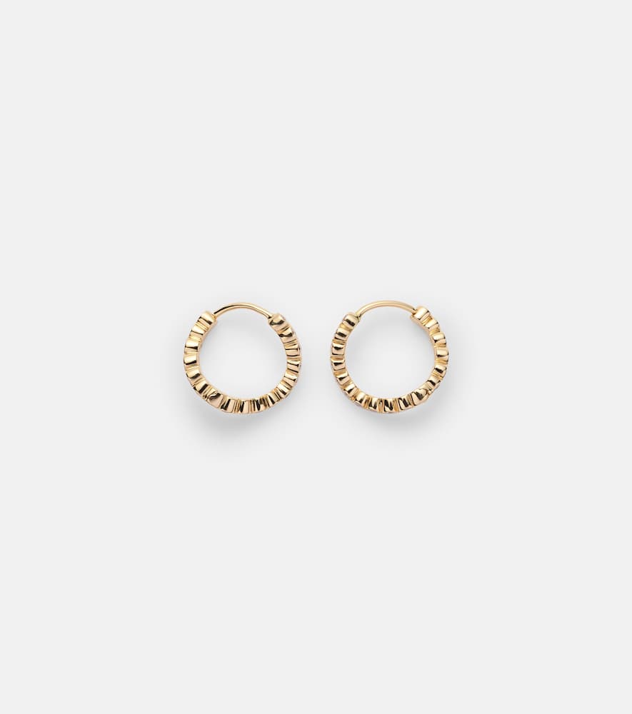 Petit Courant 18kt gold hoop earrings with diamonds