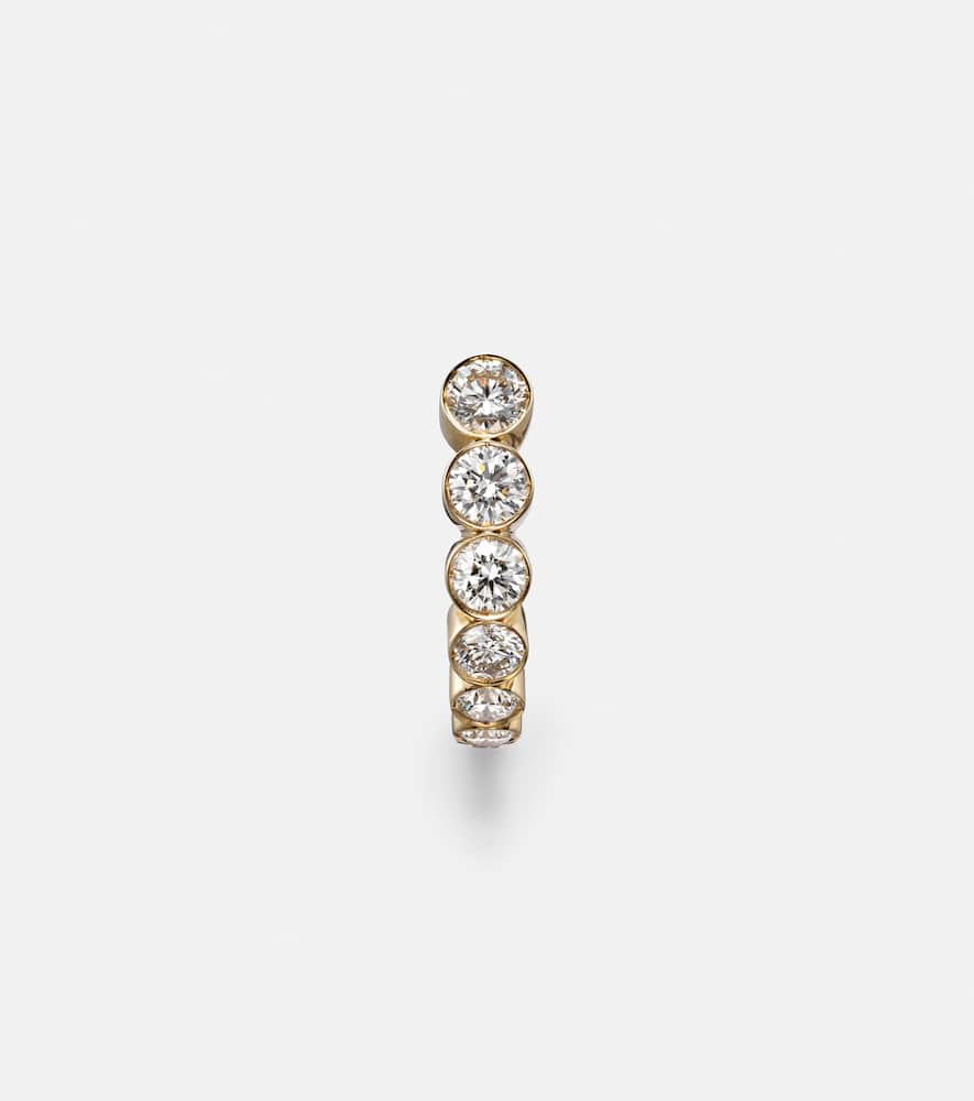 Boucle Ensemble 18kt gold single earring with diamonds