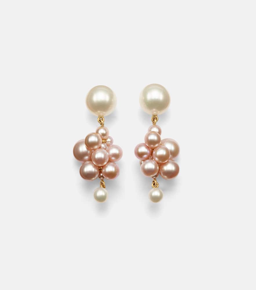 Botticelli 14kt gold earrings with pearls