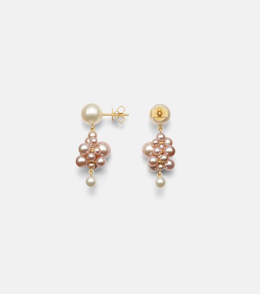 Botticelli 14kt gold earrings with pearls
