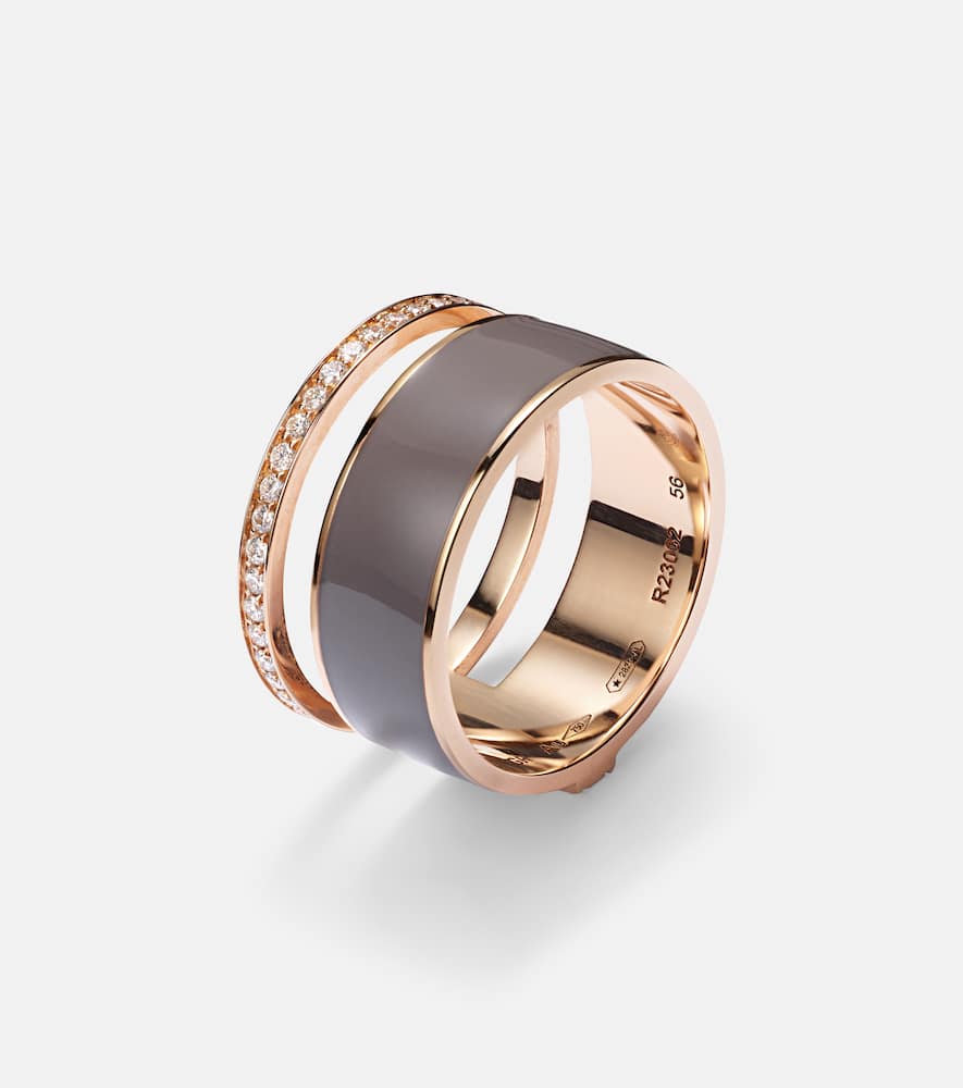 Berbere Chromatic 18kt rose gold ring with diamonds
