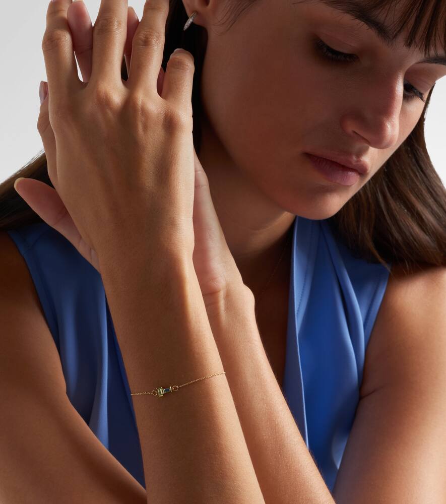 Tu Y Yo 9kt gold bracelet with gemstones