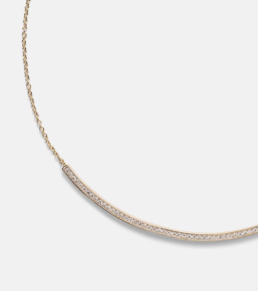 14kt gold necklace with diamonds