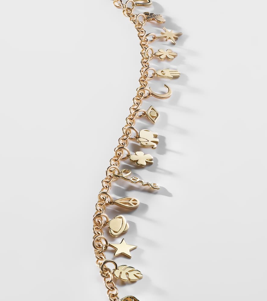 14kt gold charm bracelet