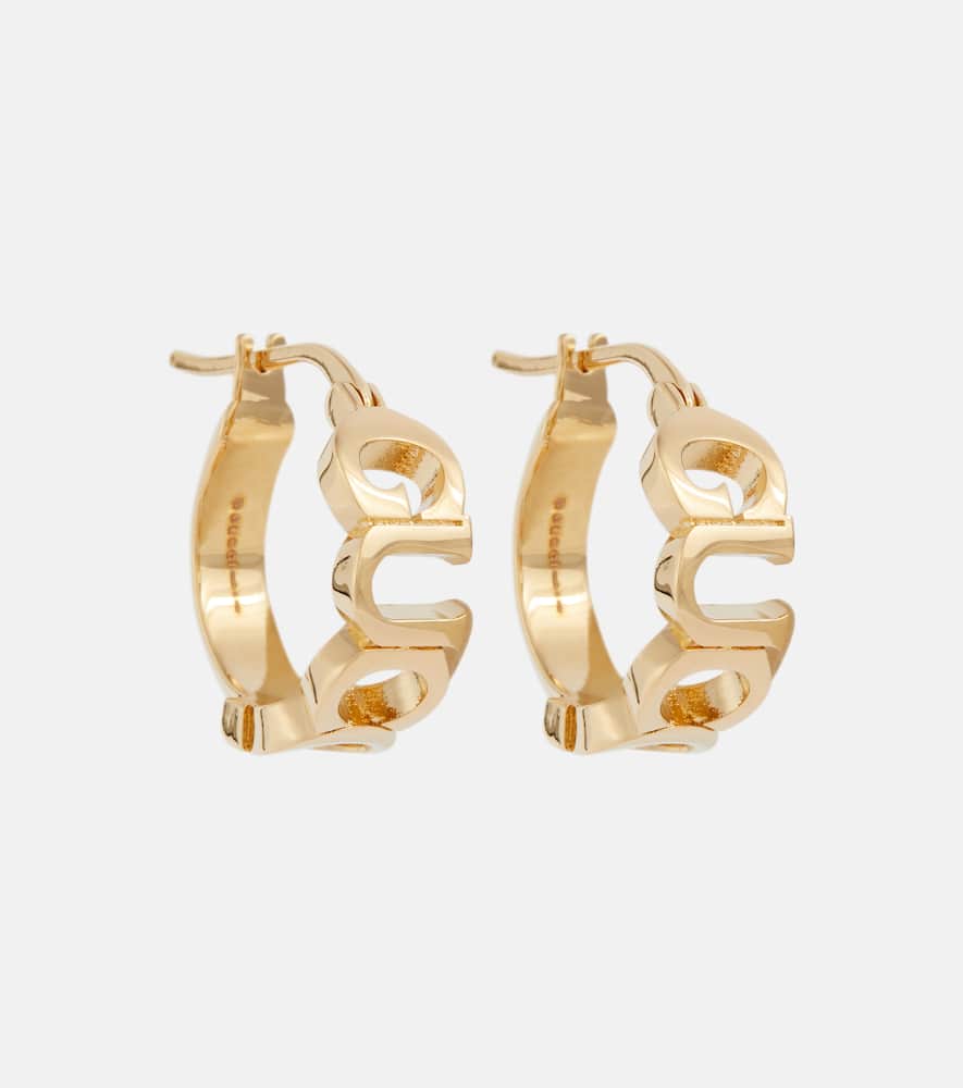 Logo hoop earrings