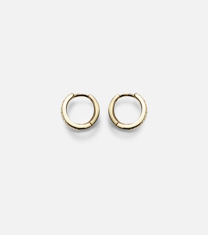 Time 10kt yellow gold earrings with diamonds