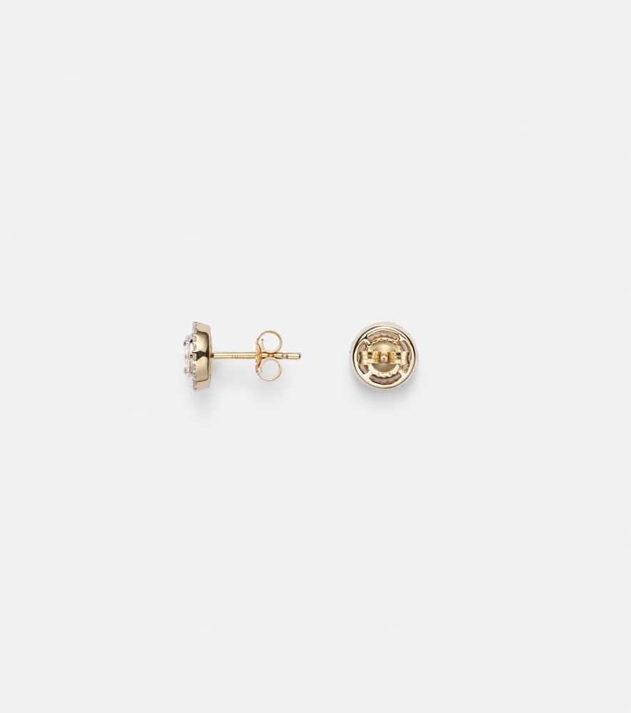 10kt gold earrings with diamonds