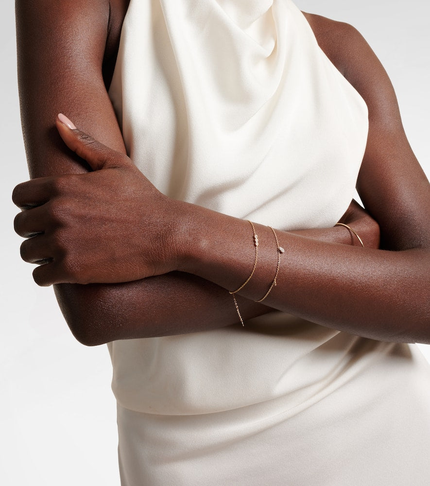 10kt gold bracelet with diamonds