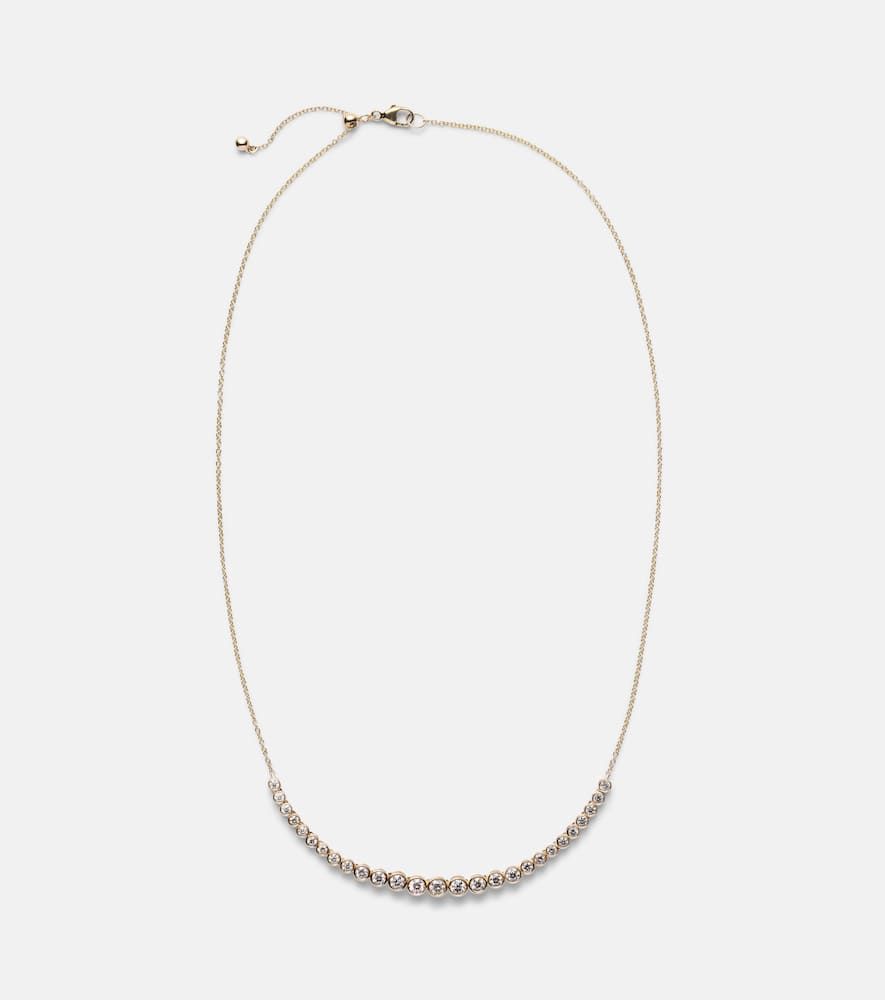 Let It Slide 10kt gold necklace with diamonds