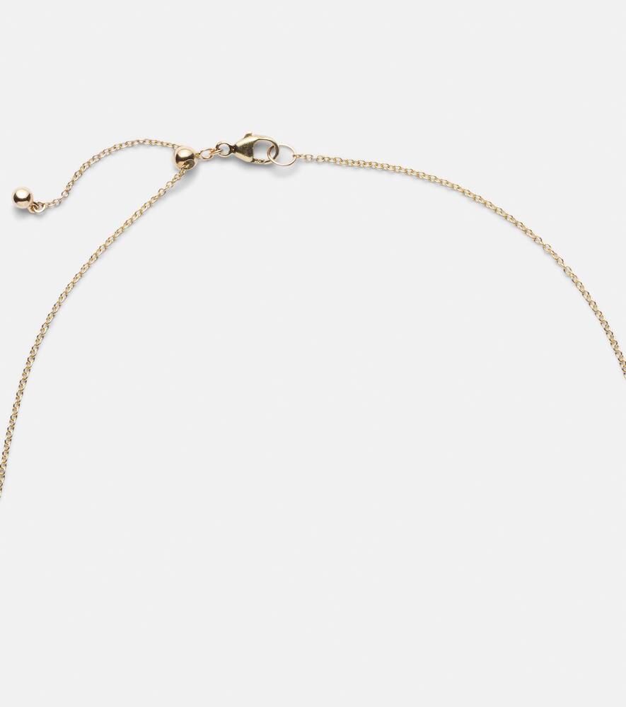Let It Slide 10kt gold necklace with diamonds
