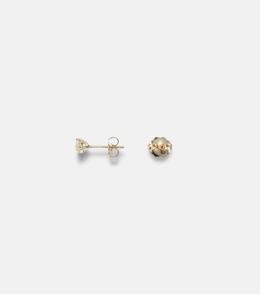 14kt gold earrings with diamonds