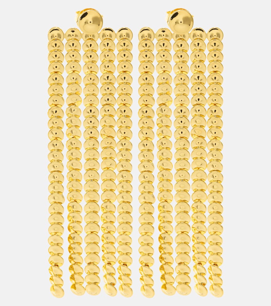 Chandelier gold plated drop earrings