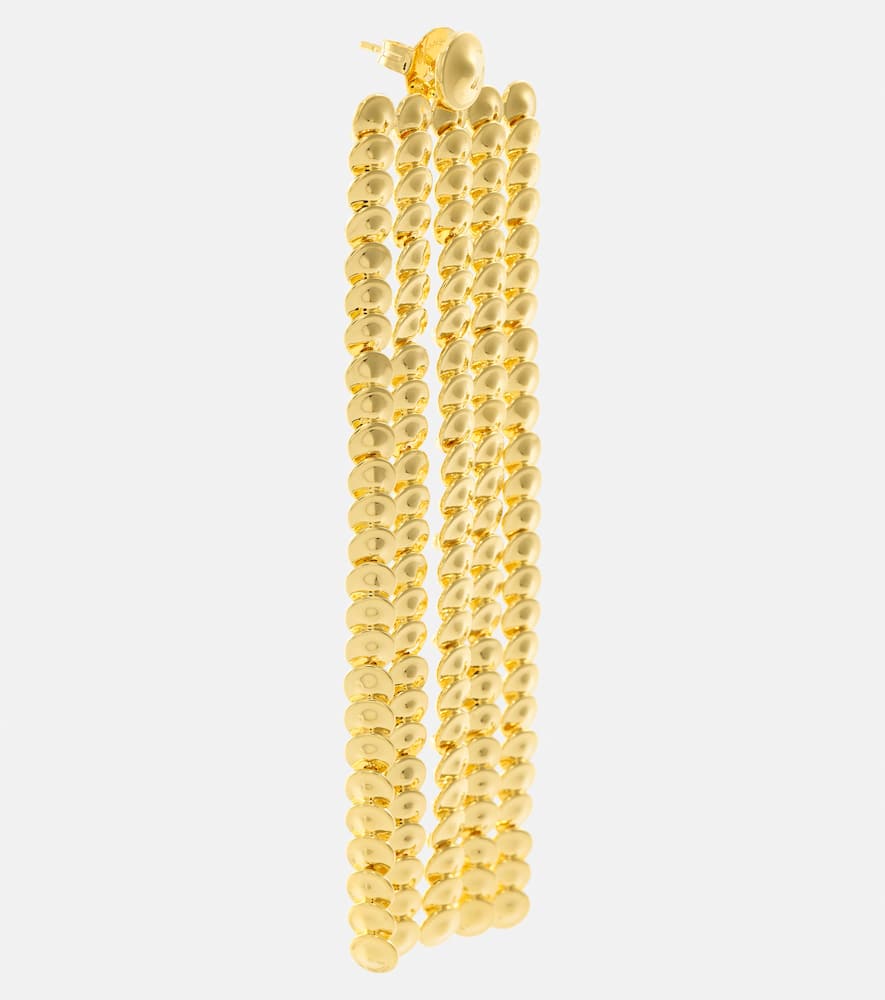 Chandelier gold plated drop earrings