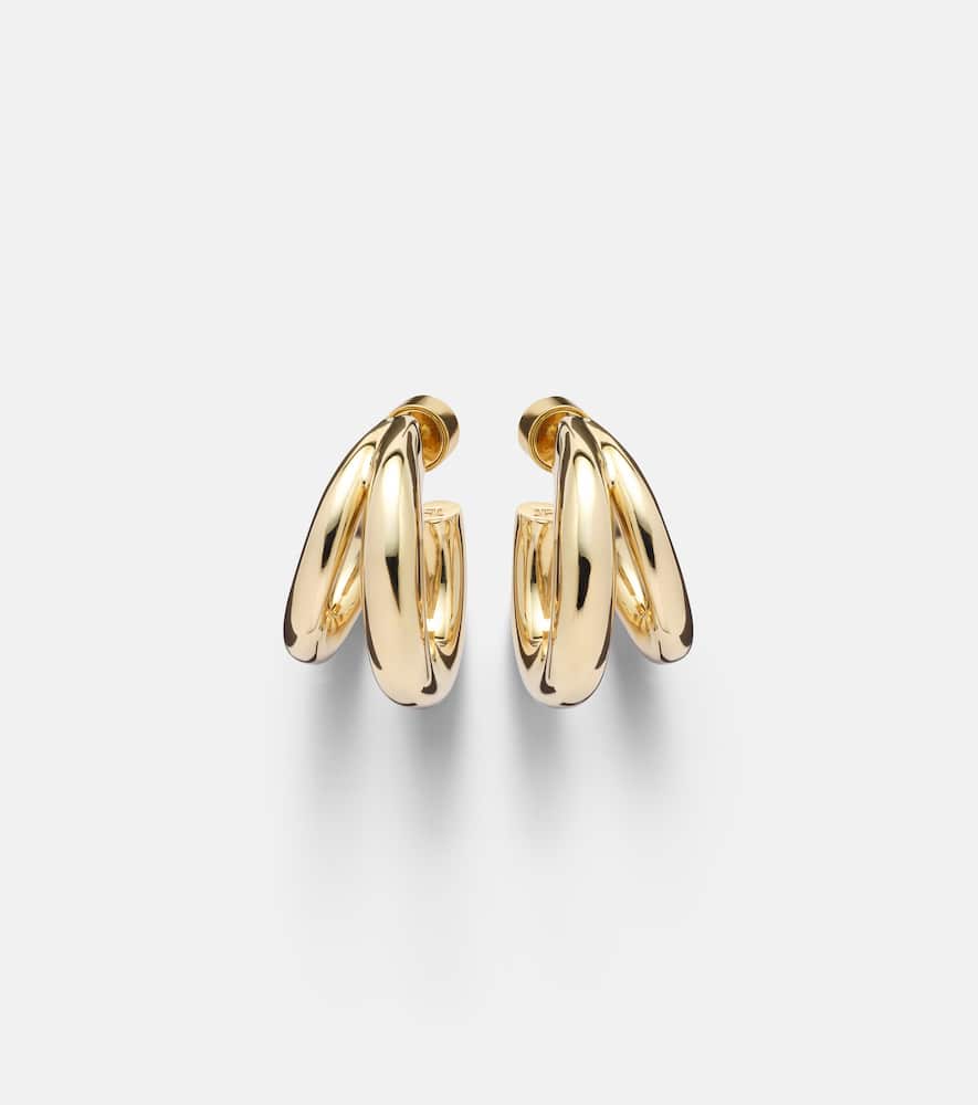 10kt gold-plated hoop earrings