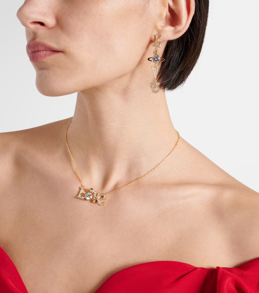 Roderica crystal-embellished necklace