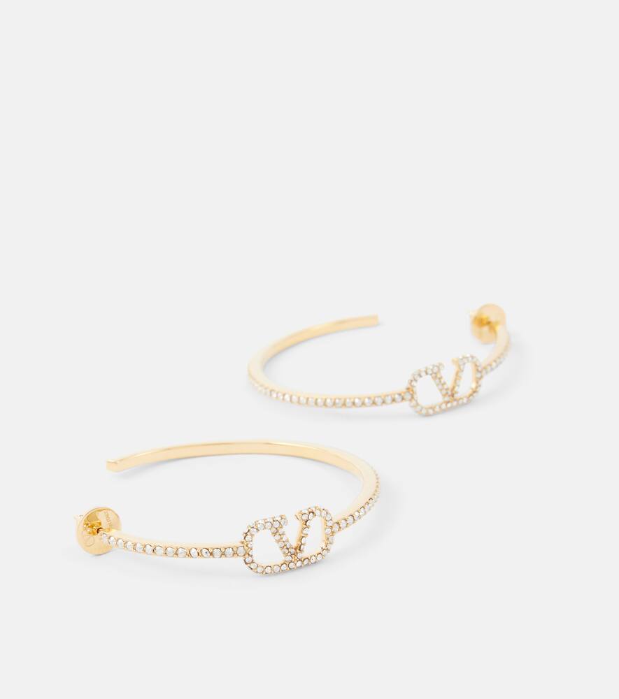 VLogo Signature embellished earrings