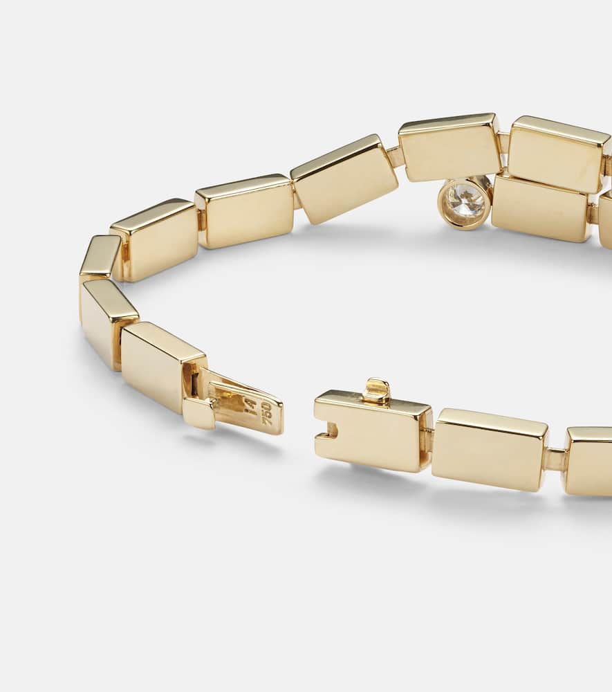 18kt gold bracelet with diamonds